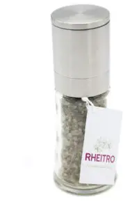 Rheitro Frischkräutersalz in Salzmühle mit verstellbarem Mahlwerk