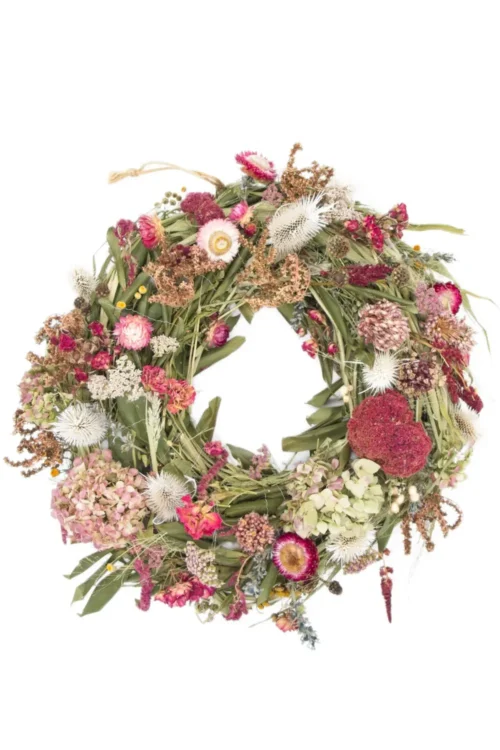 Bunter Kranz, gesteckt